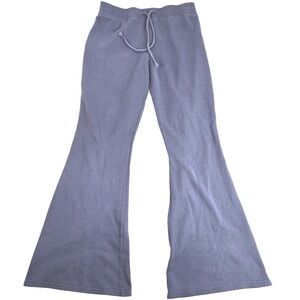 Hollister‎ Ultra High-Rise Flare Leggings Sweatpants Comfy Blue Sz M 70s 90s Y2K